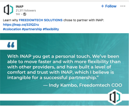 INAP Social Media