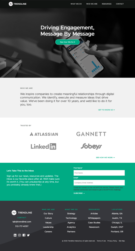 Trendline Website Redesign