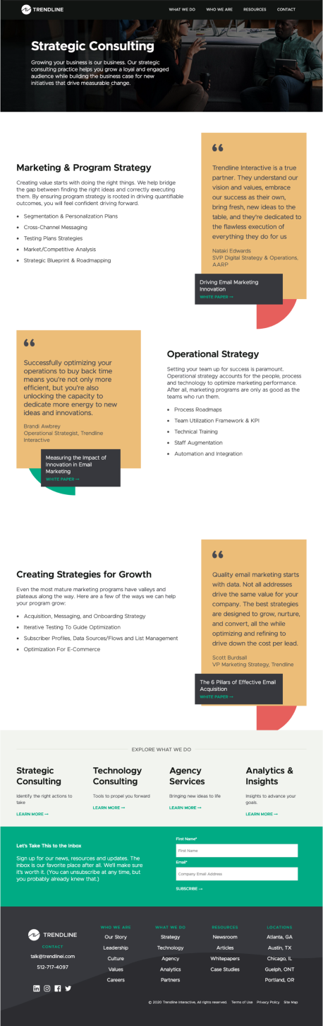 Trendline Website Redesign