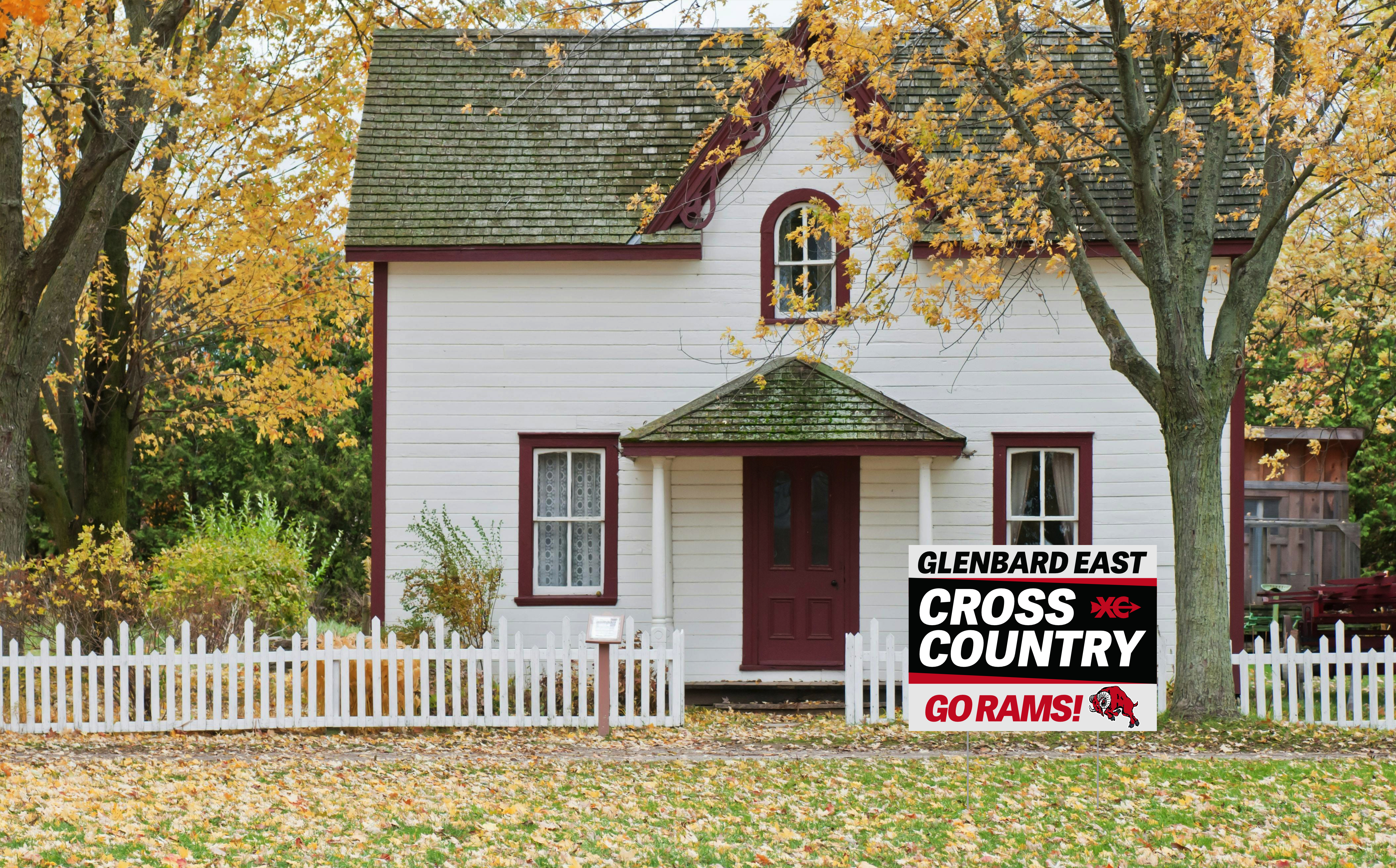 Cross Country Yard Sign